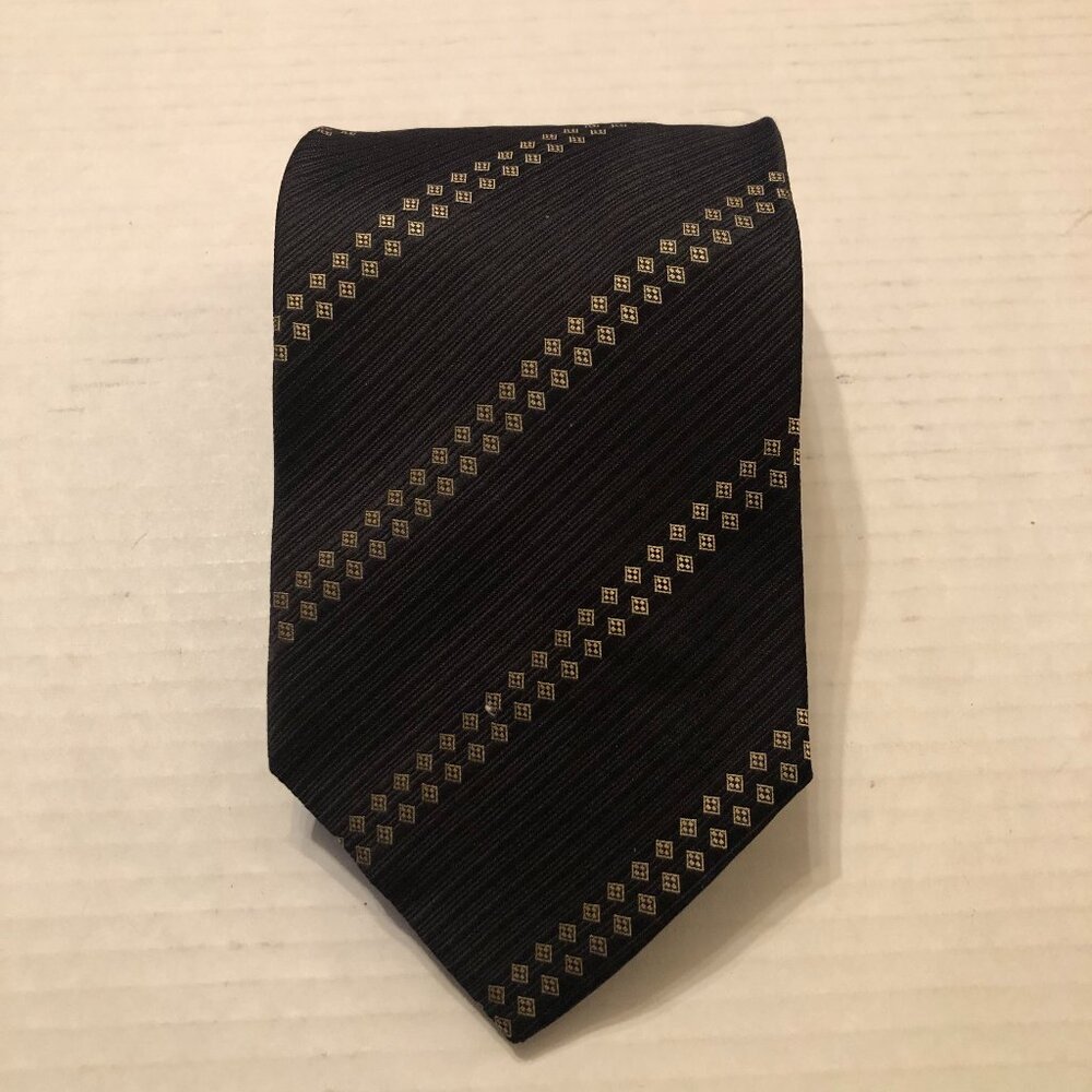 Giorgio Armani men's new brown silk tie  3 3/4" X 58"  made in Italy